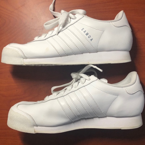 adidas | Women’s All White Leather Samoa - Picture 6 of 7